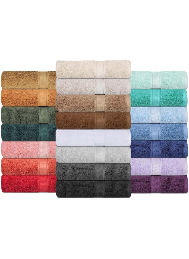 Superior Egyptian Cotton Pile 3 Piece Towel Set Includes 1 Bath 1 Hand 1 Face TowelWashcloth Ultra Soft Luxury Towels Thick Plush Essentials Guest Bath Spa Hotel Bathroom Charcoal - Image 3