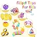 Cevioce 10Pcs Fidget Toys Adults PackStocking Stuffers for Teens Boys GirlsAutism Sensory Toys with Fidget Spinner Slug Magnetic RingsSquishy Fidget Toys ADHD Stress ReliefParty Favor for KidPY - Image 4