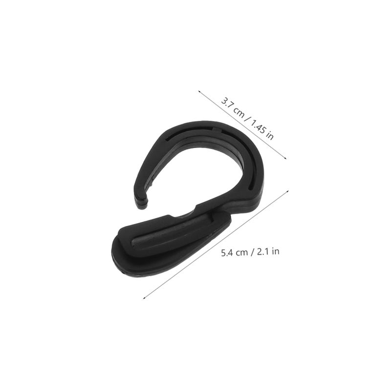 Car Back Seat Storage Hooks 10 Pack Black Easy Installation for Bags and Luggage - Image 3