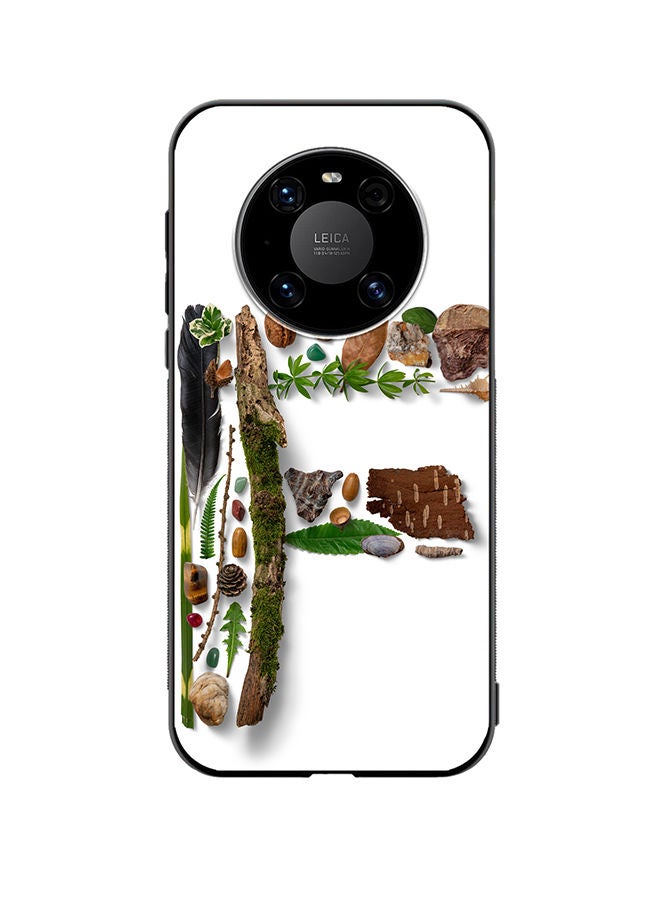 VR CREATIVE Protective Case Cover For Huawei Mate 40 Alphabet F Design Multicolour - Image 1