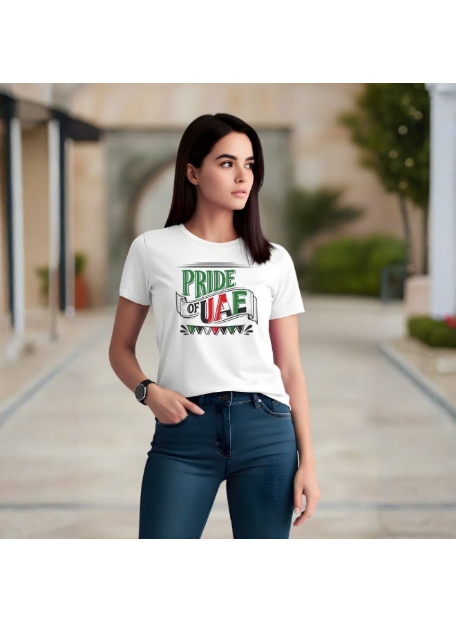PRINTSHOP4ME UAE Women's Cotton T Shirt | Round Neck | Short Sleeve | Regular Fit | Casual Wear | Event Outfit | Outdoor Travel | Daily Use - Image 3
