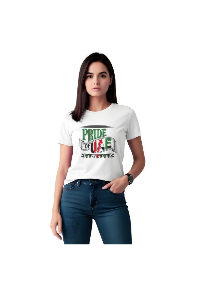 PRINTSHOP4ME UAE Women's Cotton T Shirt | Round Neck | Short Sleeve | Regular Fit | Casual Wear | Event Outfit | Outdoor Travel | Daily Use - Image 1
