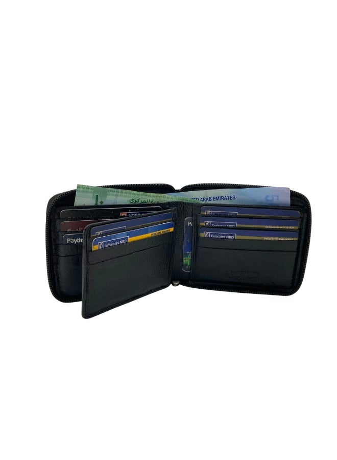 LAVERI LEATHER Fullzip leather mens Wallet #4094NZ - Image 4