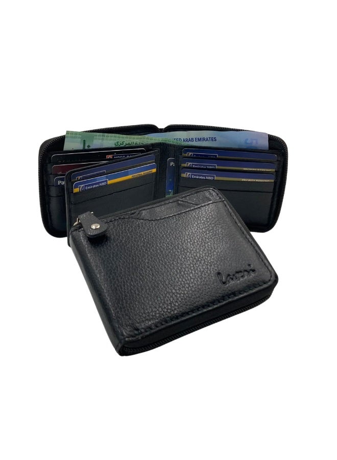 LAVERI LEATHER Fullzip leather mens Wallet #4094NZ - Image 1
