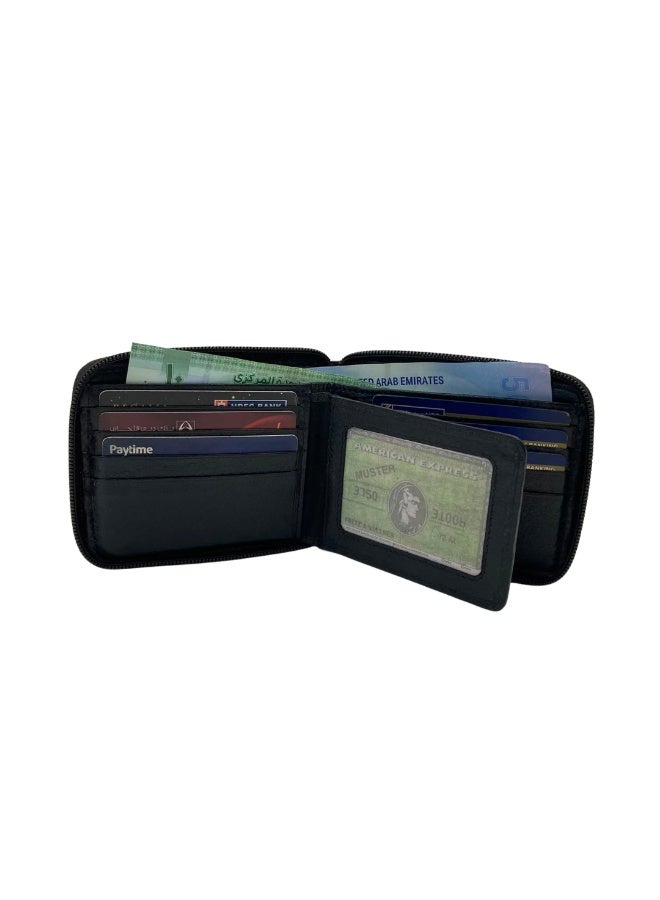 LAVERI LEATHER Fullzip leather mens Wallet #4094NZ - Image 2
