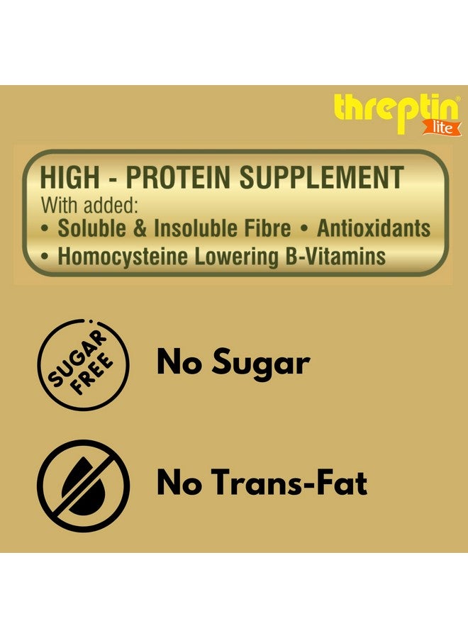 Threptin LITE- Sugarfree Protein Diskettes - 275g, Casein Protein Diskette with Fibers, Antioxidant, Vitamins and Minerals| For Kids, Men and Women|Delicious Vanilla Flavor|100% Veg - Image 5