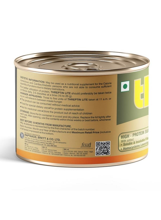 Threptin LITE- Sugarfree Protein Diskettes - 275g, Casein Protein Diskette with Fibers, Antioxidant, Vitamins and Minerals| For Kids, Men and Women|Delicious Vanilla Flavor|100% Veg - Image 3