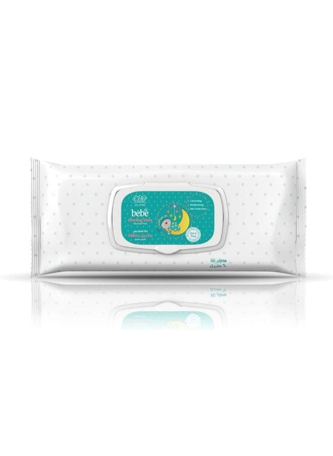 Eva - Clinic Bébé - Baby Wipes, 60 Wipes - Image 1