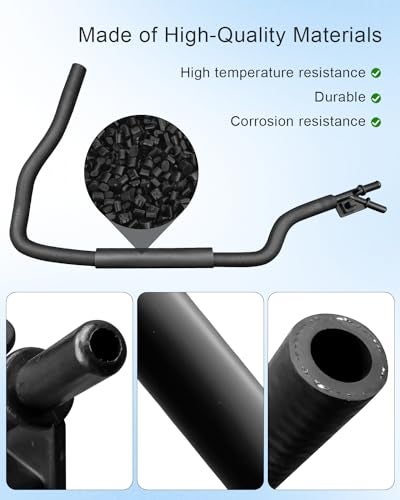 QAGGUM Water Bypass Hose Fit for Toyota Scion xB 2008 2009 2010 2011 2012 2013 2014 2015 24L 3 Way Water Coolant Hose Replace 1626421090 - Image 3