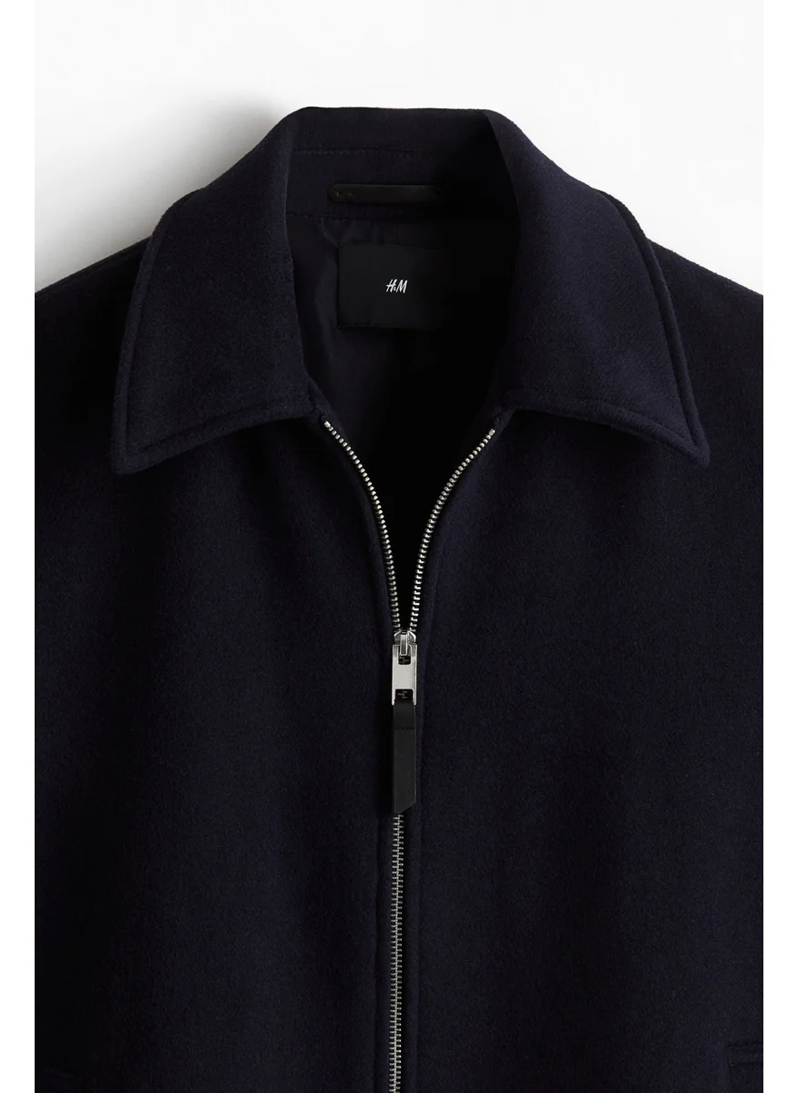 H&M Regular Fit Wool-Blend Shacket