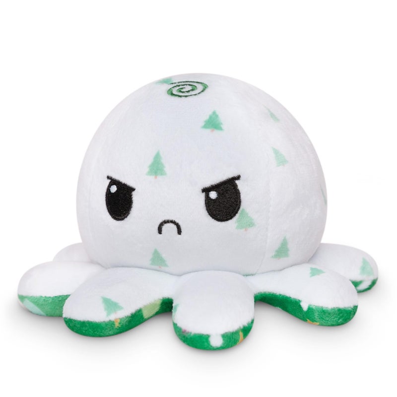TeeTurtle - The Original Reversible Octopus Plushie - Christmas Trees + Ornaments - Cute Sensory Fidget Stuffed Animals That Show Your Mood - Image 2