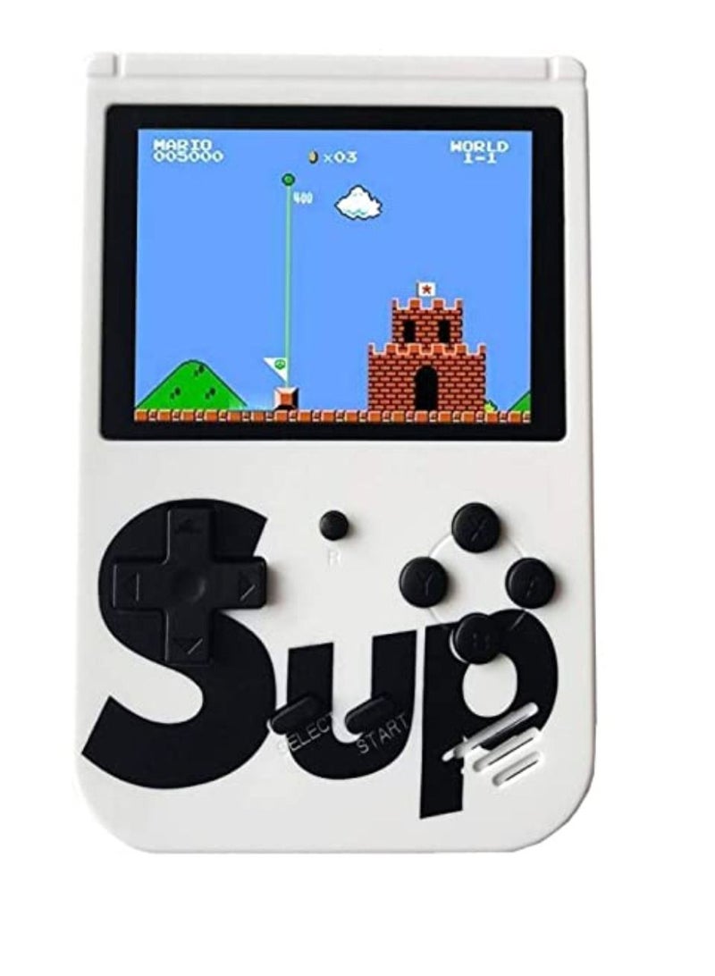 SUP SUP Game Box Plus 400 in 1 Retro Games Upgraded Version Mini Portable Console Safe Retro Box Console Game Toy For Kids White - Image 1