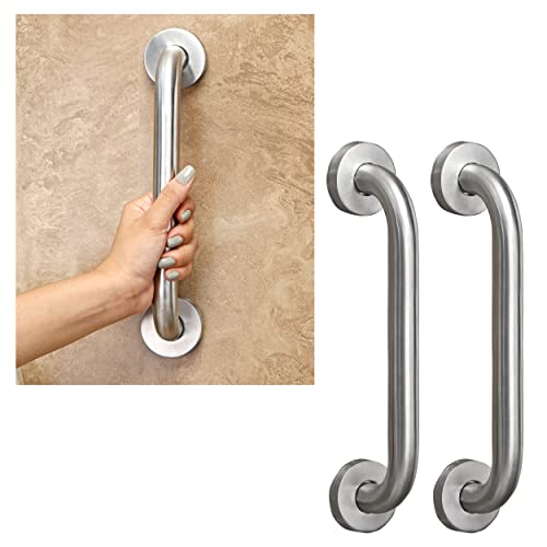 FORTUNE Stainless Steel Grab Bar for Bathroom & Bathtub Wall Mounted Safety Hand Support Rail Matt Finish - Balance Handle - Towel Bar - (8 Inch, Pack of 3) - Image 1