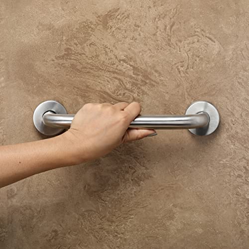 FORTUNE Stainless Steel Grab Bar for Bathroom & Bathtub Wall Mounted Safety Hand Support Rail Matt Finish - Balance Handle - Towel Bar - (8 Inch, Pack of 3) - Image 4