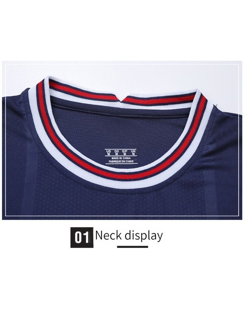 M MIAOYAN M MIAOYAN New Season Football Club Football Uniform Suit Men's and Women's Short-sleeved Football Jersey  - Image 4