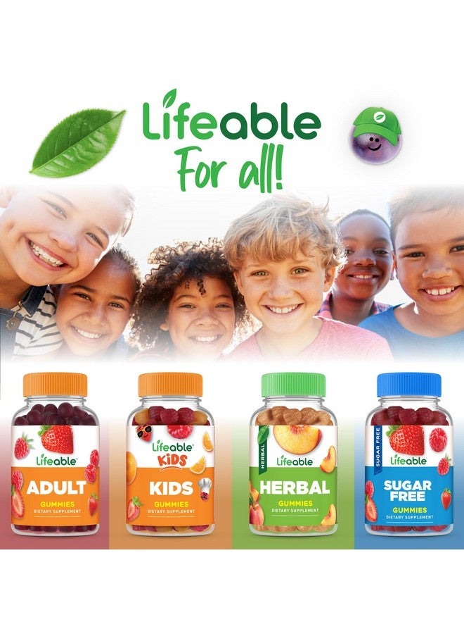 Lifeable Sugar Free Prebiotic Kids Fiber Gummies | 4g Fiber for Kids | Great Tasting Vegetarian Fiber Supplements for Kids | for Digestive Health | Fiber Gummies for Kids | 90 Probiotics Gummies - Image 3