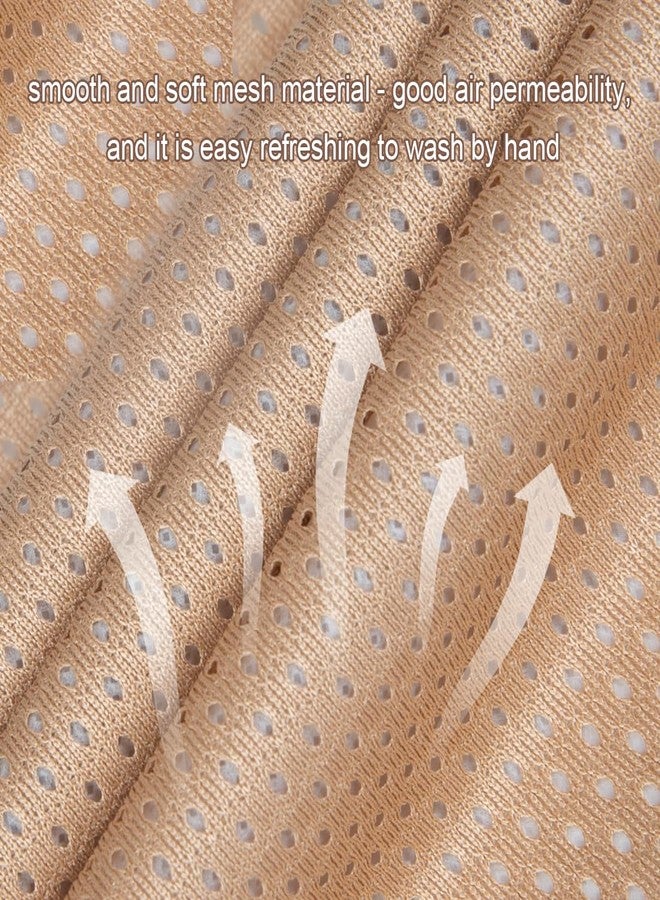 EHUSPU Tracheostomy Neck Stoma Cover,Breathable Laryngectomy Cover for Tracheotomy Care,Tracheal Care Supplies-Adjustable Neck Trachea Protector (Khaki-5PCS, Small) - Image 3