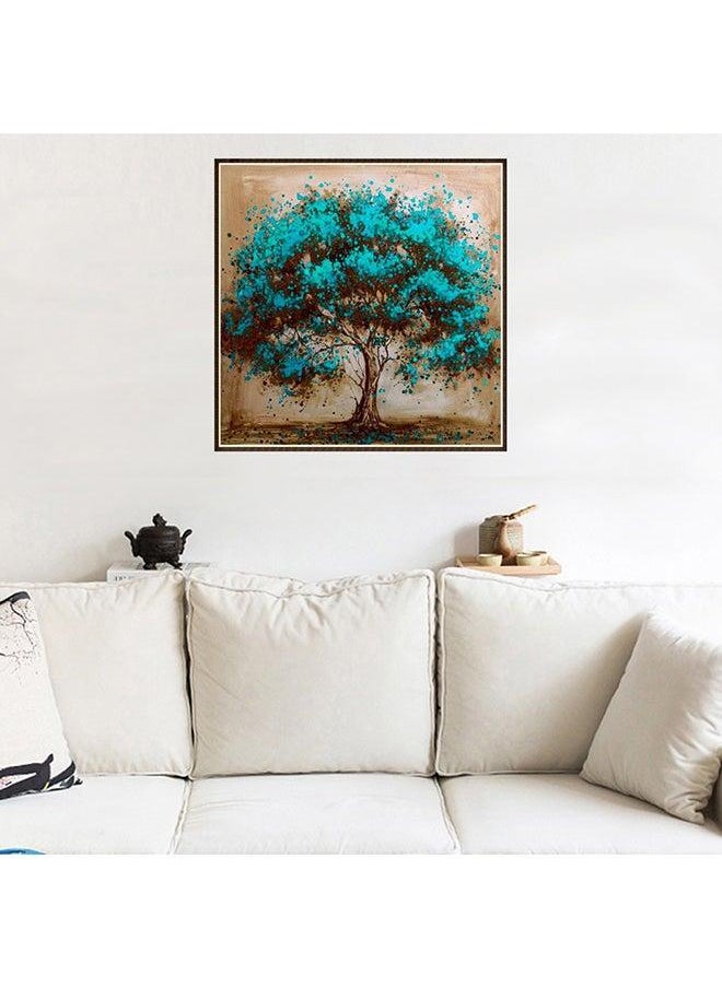 Generic Tree Resin Rhinestone Mosaic Cross Stitch Wall Decor Multicolour 25 x 25cm  - Image 2