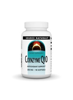 Source Naturals Source Natural Coenzyme Q10, Antioxidant Support*, For Heart, Brain, Immunity, & Liver Support, 200 mg - 90 Softgels  - Image 1