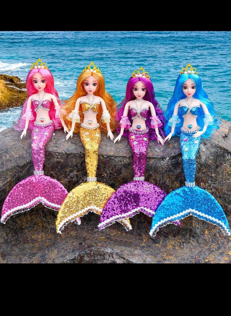 Mermaid Doll,42cm(Pink) - Image 2