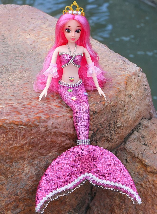 Mermaid Doll,42cm(Pink) - Image 1