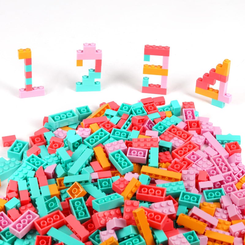 Reenwee Building Bricks 500 Pieces SetClassic Colors Building Blocks ToysCompatible with All Major BrandsBirthday Gift for Kids - Image 2