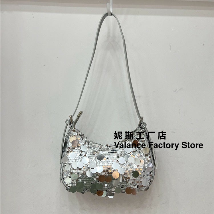 Nisi Personalized Fashionable Sequined Underarm Bag High-Grade Shiny Shoulder Messenger Bag For Women - Image 5