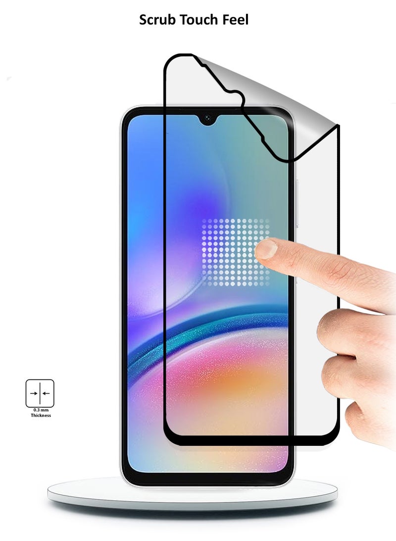 دبليو تيك سامسونج جالاكسي A05s / A05 4G 2023 نانو سيراميك كامل الغراء غطاء كامل واقي شاشة مرن غير لامع (MSCNMN) - شفاف / أسود - Image 3