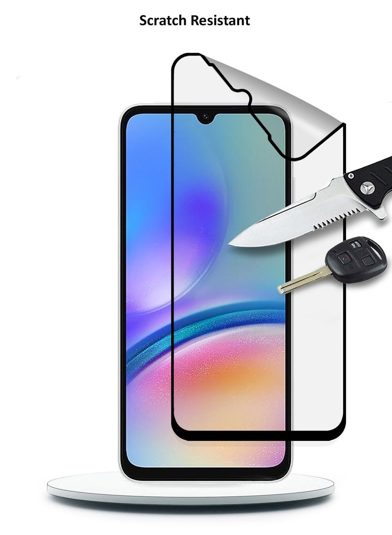 دبليو تيك سامسونج جالاكسي A05s / A05 4G 2023 نانو سيراميك كامل الغراء غطاء كامل واقي شاشة مرن غير لامع (MSCNMN) - شفاف / أسود - Image 5