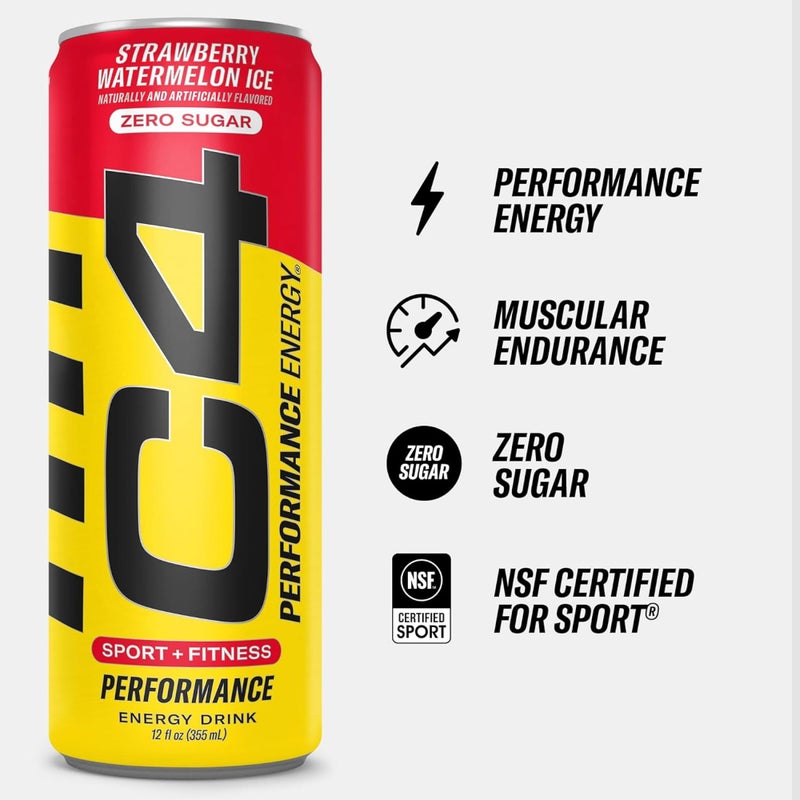 Cellucor C4 Energy Drink POPSICLE Variety Pack, Carbonated Sugar Free Pre Workout Performance Drink, 4 Flavors - Grape & Cherry Popsicle, Strawberry Watermelon Ice, Frozen Bombsicle, 12 Oz Pack of 12 - Image 2