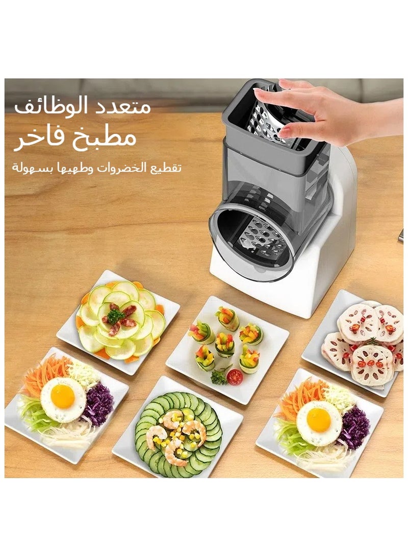 general Drum Vegetable Cutter Multifunctional Vegetable Cutter Potato Carrot Grater Slicing Home Electric Rotary Shredding - Image 3