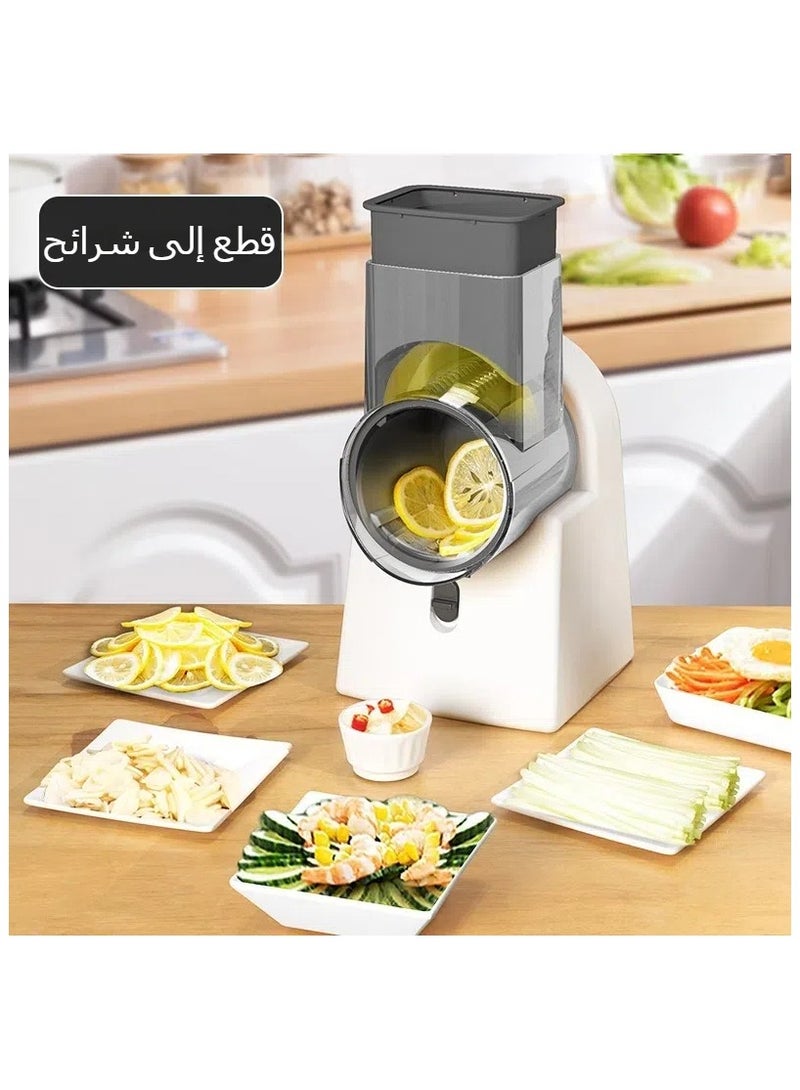 general Drum Vegetable Cutter Multifunctional Vegetable Cutter Potato Carrot Grater Slicing Home Electric Rotary Shredding - Image 4
