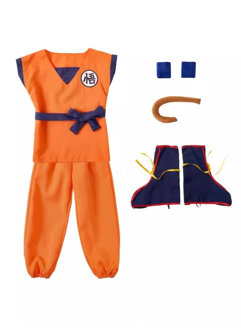 NIBEMINENT أزياء هالوين، دراغون بول، أنمي صن ووكونغ، أداء للأطفال الأولاد والبنات - Image 1