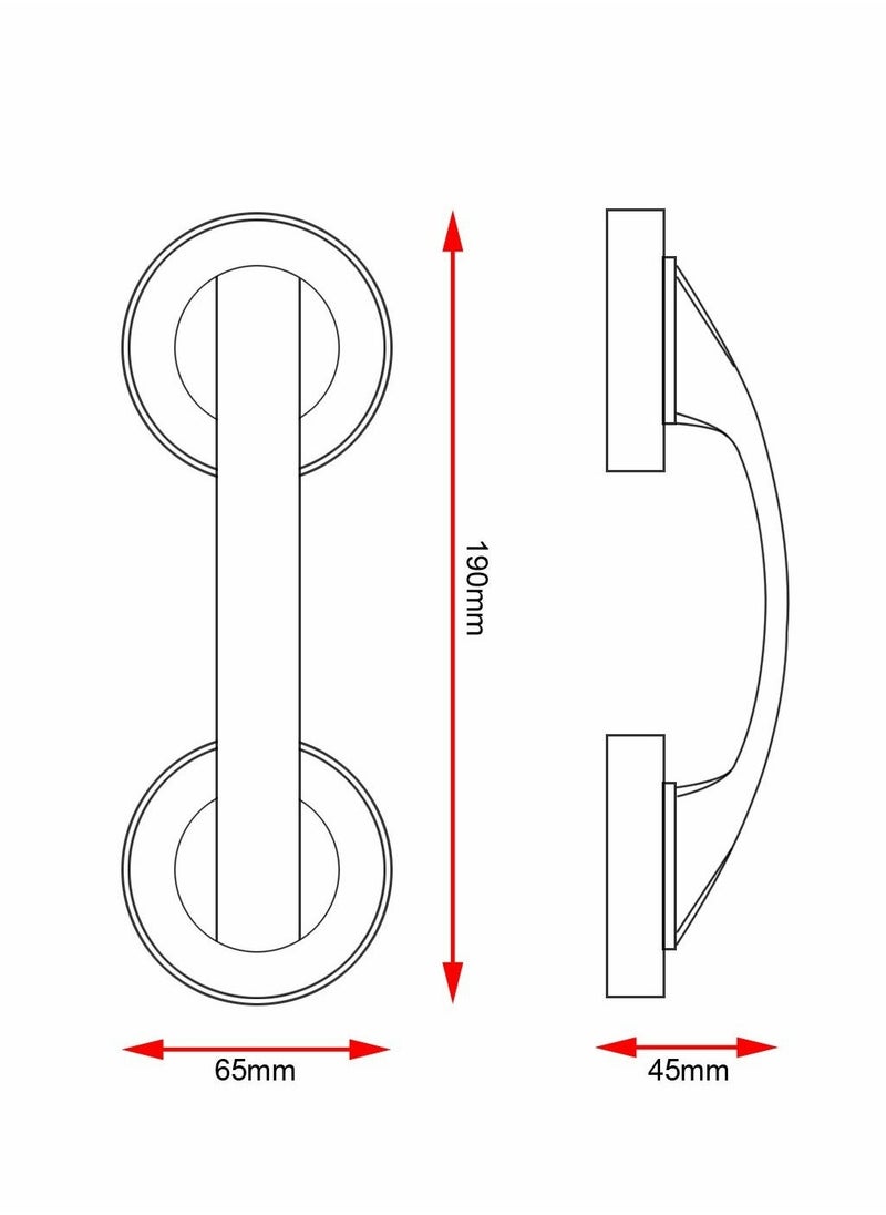 Generic Suction Bathroom Handle, Bath Handles Grab Rails, Anti-slip Handrail Safety Hand Grip  - Image 2