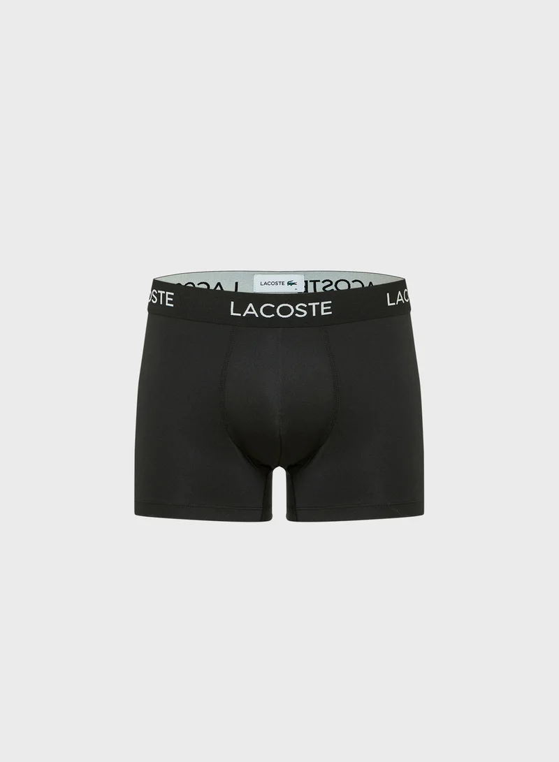 LACOSTE 3 Pack Logo Band Boxers