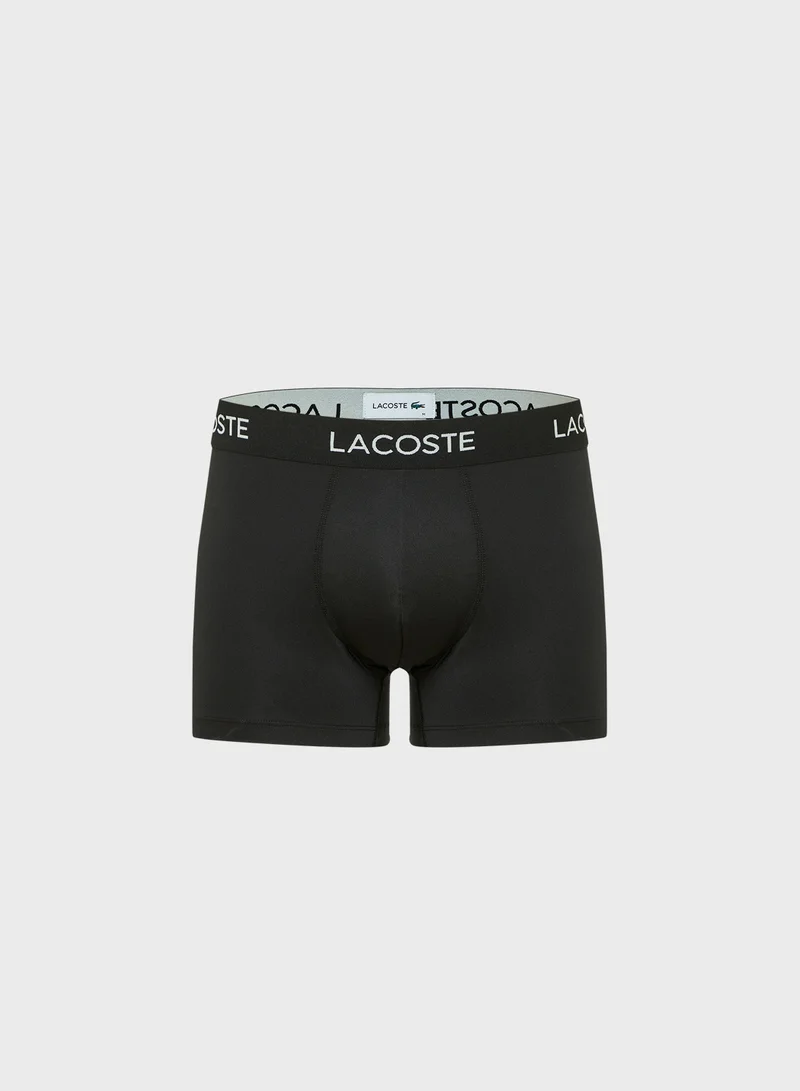 LACOSTE 3 Pack Logo Band Boxers
