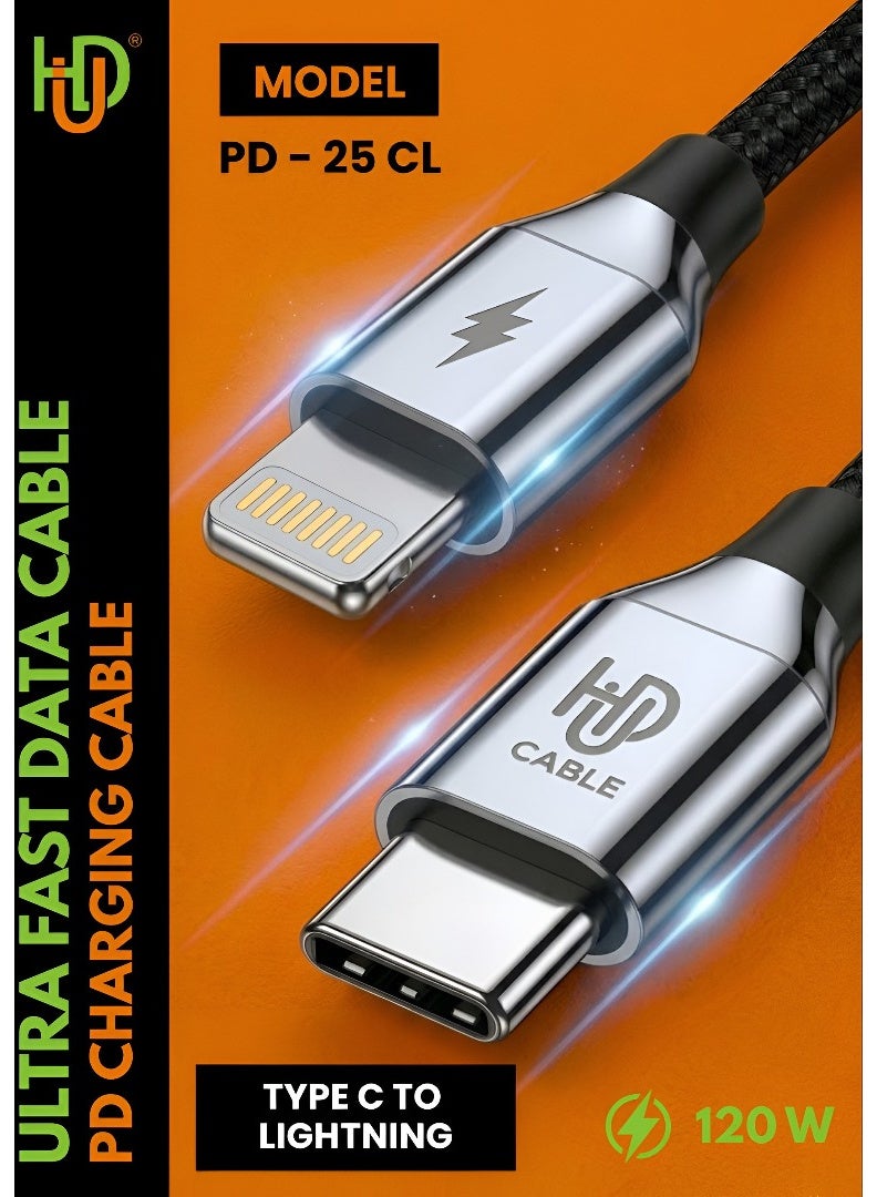HUD iPhone Fast Charger Lightning Cable [Apple MFi Certified] USB-C to Lightning Cable 1M Fast Charging Compatible with iPhone14/14 Plus/14 Pro/14 Pro Max/13/13pro/12/12 Pro/12 Pro Max/11/iPad - Image 1