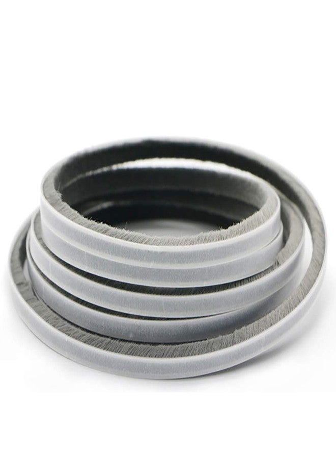 Outgeek Windproof Dustproof Door Window Frame Seal Self Adhesive Brush Strip (Gray), Plastic - Image 1