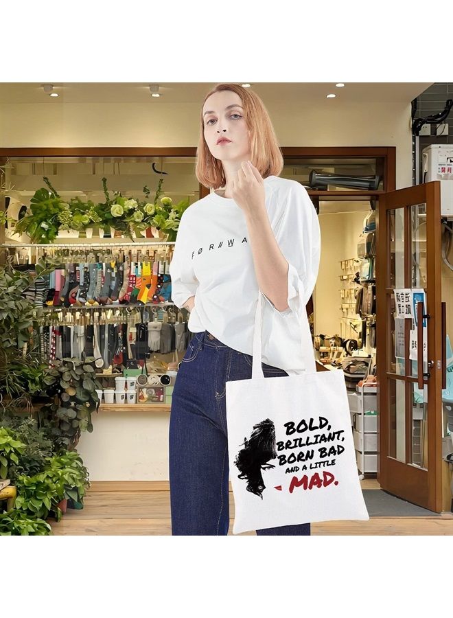 LEVLO حقيبة مستحضرات التجميل اقتباس كرويللا ديفيل هدية لمحبي فيلم كرو-يلا موهوبة ولدت شريرة قليلاً ومجنونة حقيبة سحاب مكياج (حقيبة توت ولدت موهوبة) - Image 4