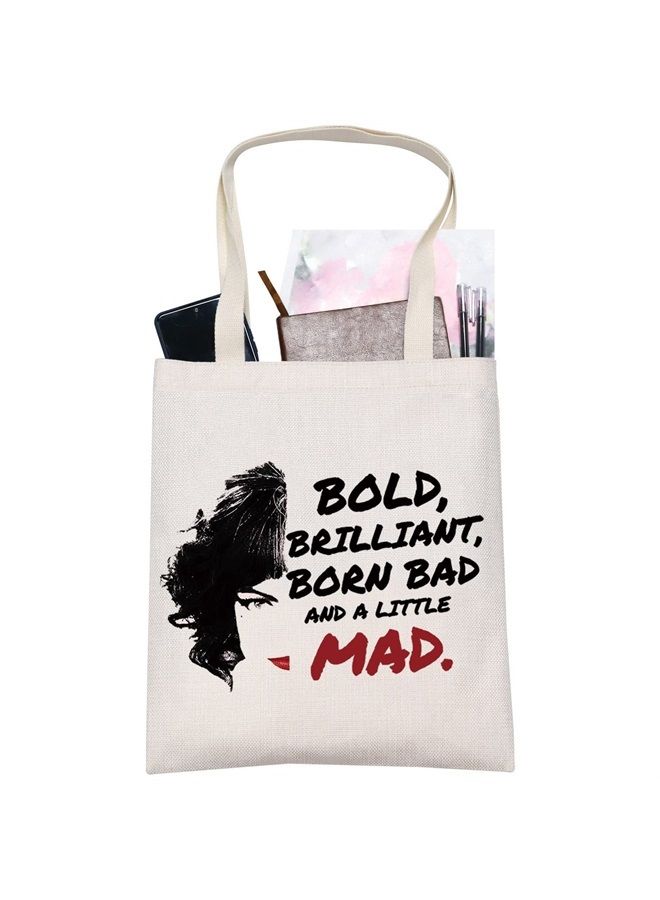 LEVLO حقيبة مستحضرات التجميل اقتباس كرويللا ديفيل هدية لمحبي فيلم كرو-يلا موهوبة ولدت شريرة قليلاً ومجنونة حقيبة سحاب مكياج (حقيبة توت ولدت موهوبة) - Image 1