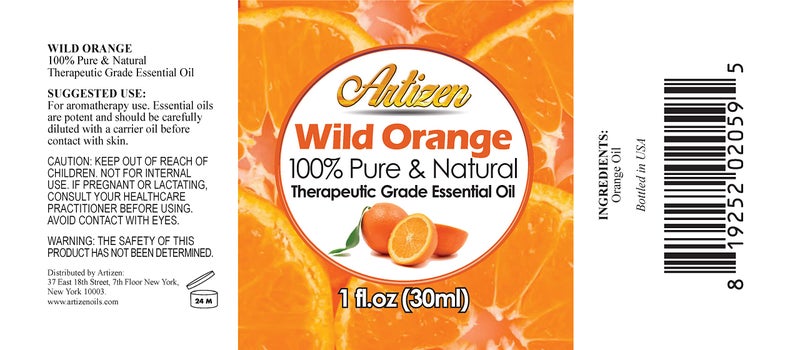 Artizen 30ml Oils - Wild Orange Essential Oil - 1 Fluid Ounce - Image 2