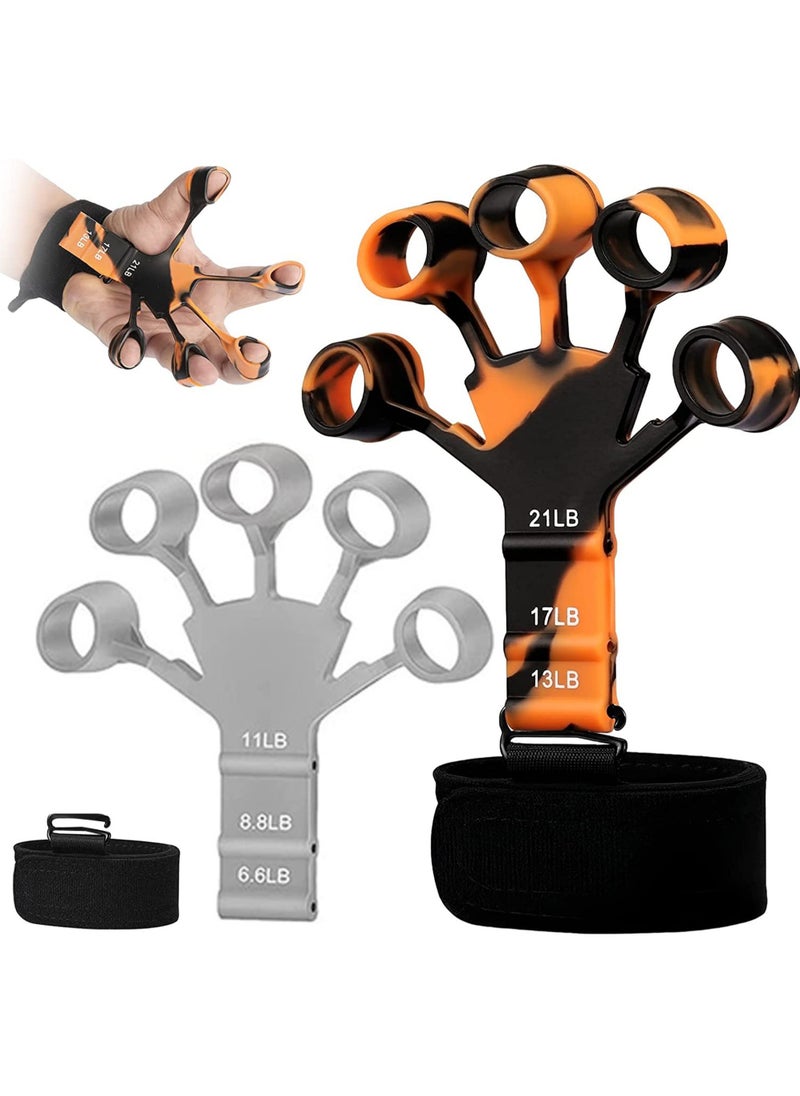 Rock Pow Gripster Finger Strengthener Grip Strength Trainer Hand Grip Strengthener Hand Exercisers for Strength Finger Grip Strengthener Finger Exerciser & Hand Strengthener  - Image 1