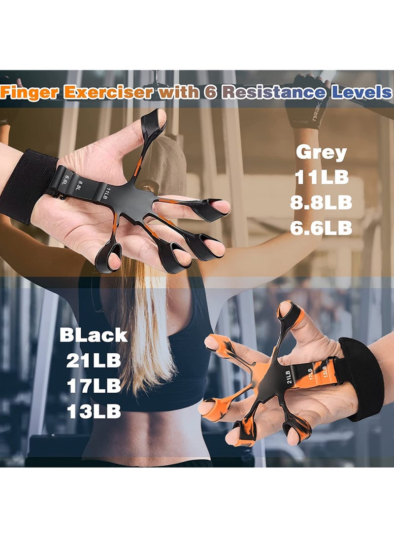Rock Pow Gripster Finger Strengthener Grip Strength Trainer Hand Grip Strengthener Hand Exercisers for Strength Finger Grip Strengthener Finger Exerciser & Hand Strengthener  - Image 2