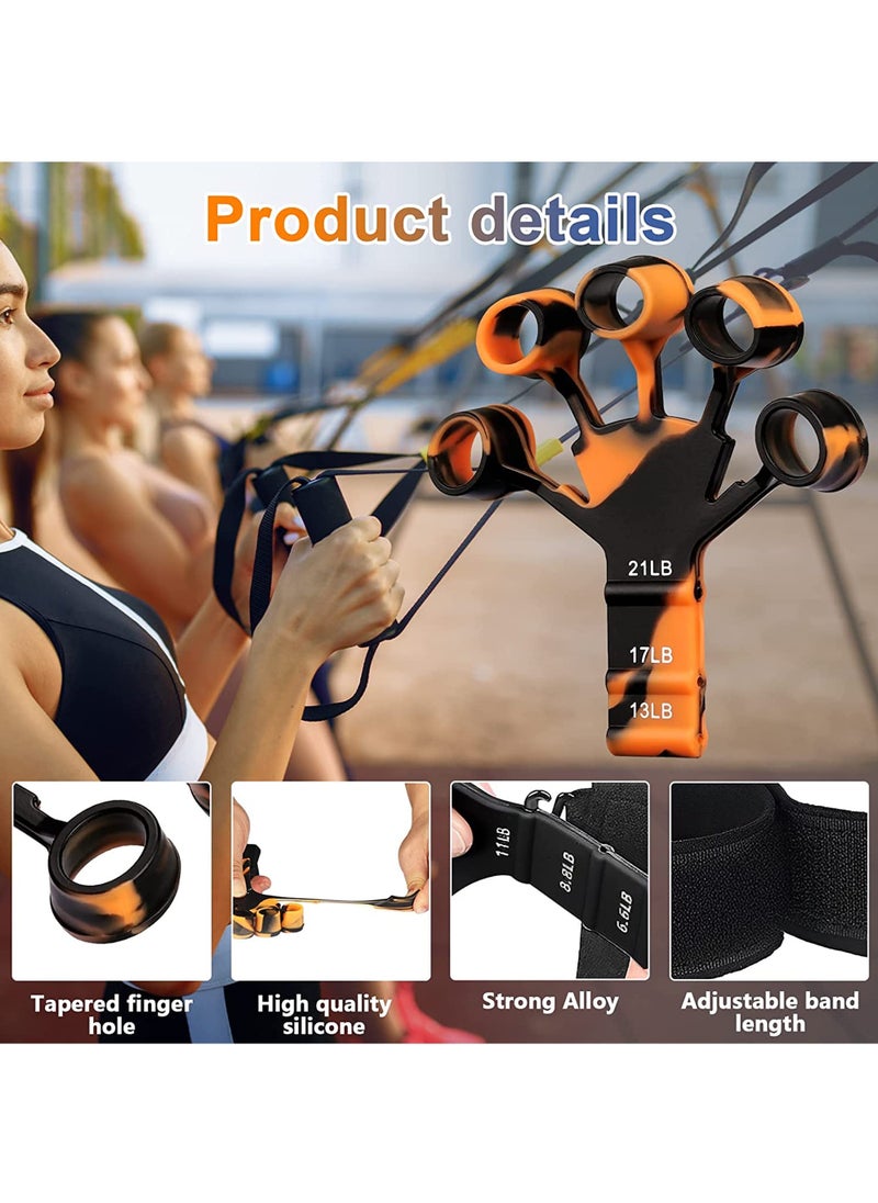 Rock Pow Gripster Finger Strengthener Grip Strength Trainer Hand Grip Strengthener Hand Exercisers for Strength Finger Grip Strengthener Finger Exerciser & Hand Strengthener  - Image 3
