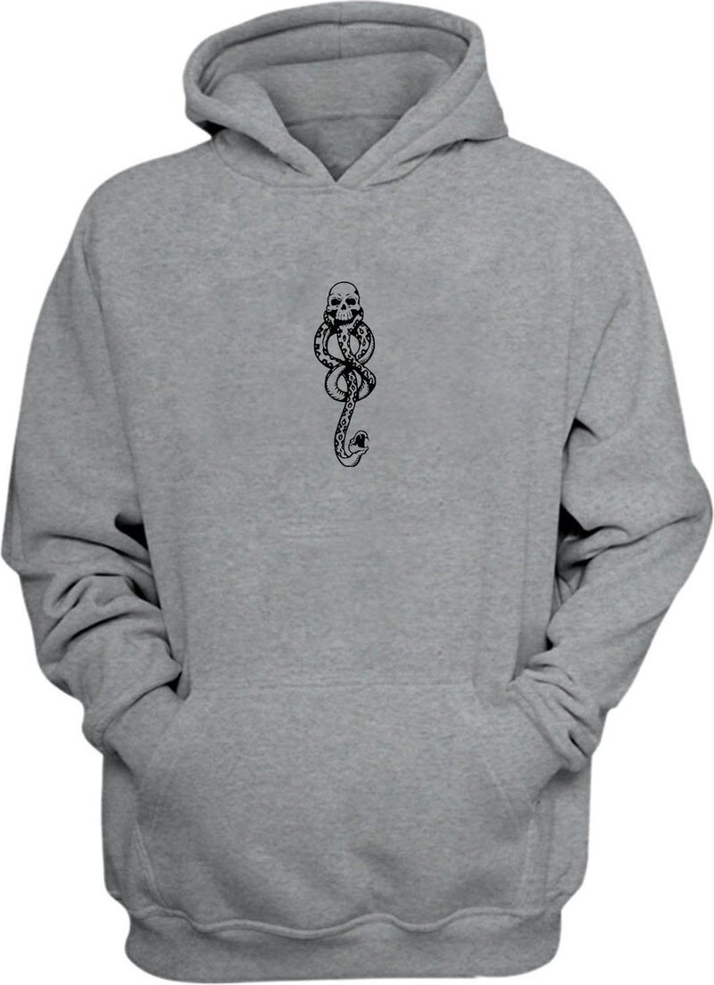 The Wert Unisex Tattoo Voldemort Harry Potter Grey Regular Fit Sweatshirt - Image 1