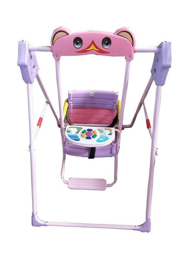 Rally Baby Swing Indoor Outdoor Home Swing with Safety Seat - Backyard Swing Set for Infants and Toddlers Pink  - Image 2