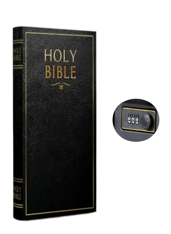 KASLVOX Fake Book Box - Small Safe Box with Combination Lock - Hidden Safe in Plain Sight - Diversion Safes - Secret Safes (Bible) (Large) - Image 1