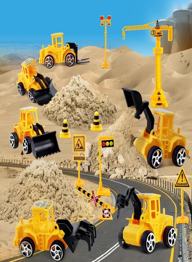 ESSENSON Construction Sensory Bin - Play Sand Kit with Toy Truck and 4lbs Magical Sand, Pretend Play Beach Sensory Toy Sandbox, Kids Gifts for Girls and Boys - Image 4