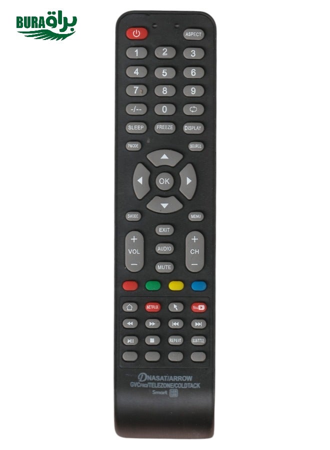 BURAQ Goldtec Replacement Remote Control For Goldtec Lcd Led Tv - Image 1