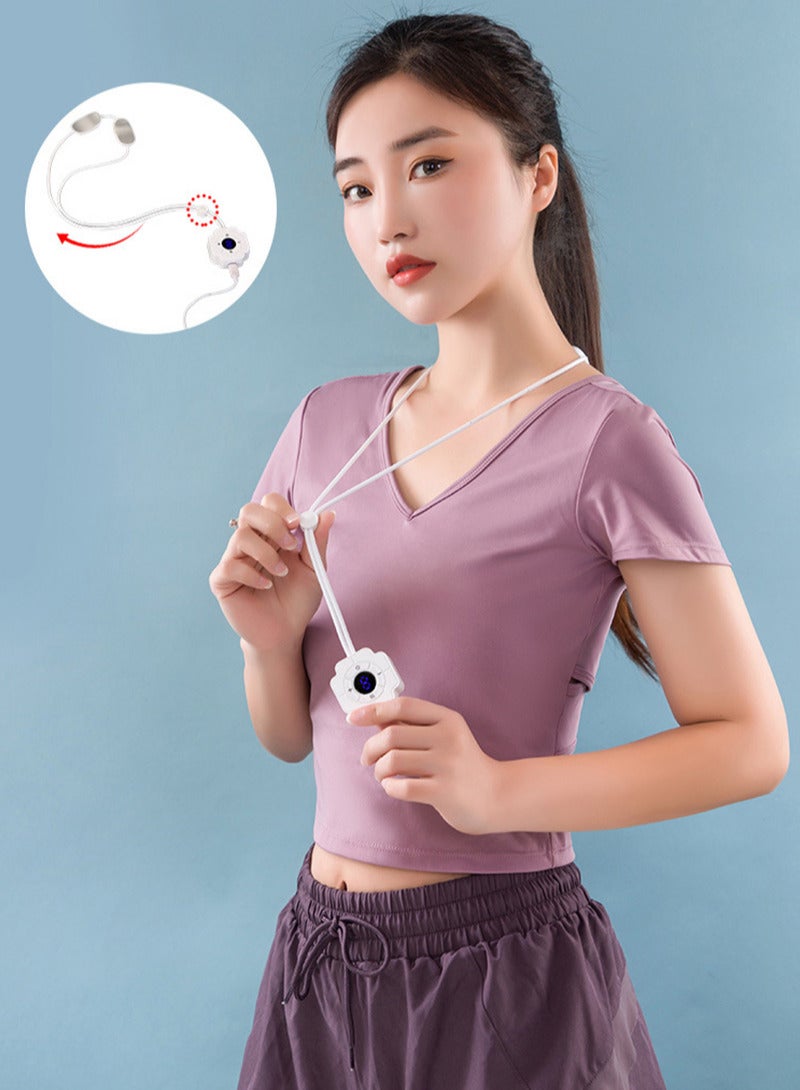 Sharpdo Hanging Neck Massager, Portable Cervical Massage Instrument with Heat,9 Levels Smart Neck Pendant, Relieve Neck Discomfort and Take Care of Your Cervical Spine - Image 1